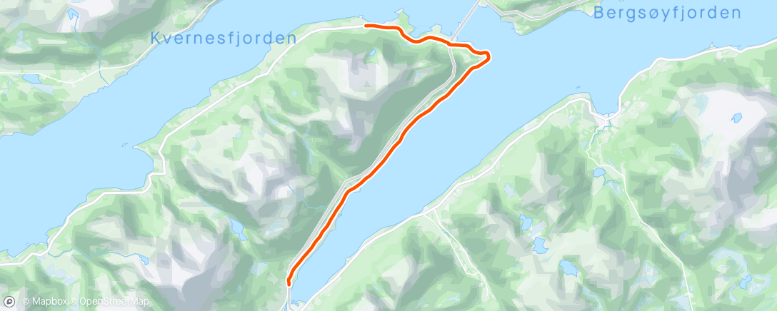 Map of the activity, Evening Ride Noroddtrening 🥶