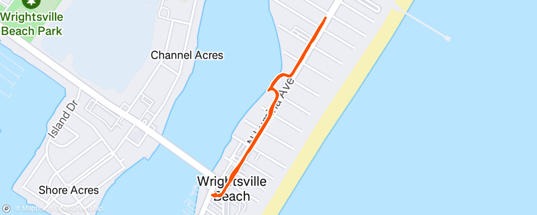 Map of the activity, Morning Walk