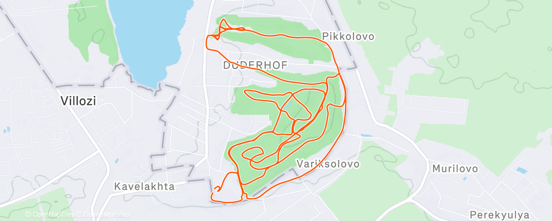 Map of the activity, Трейлраннинг (утро)