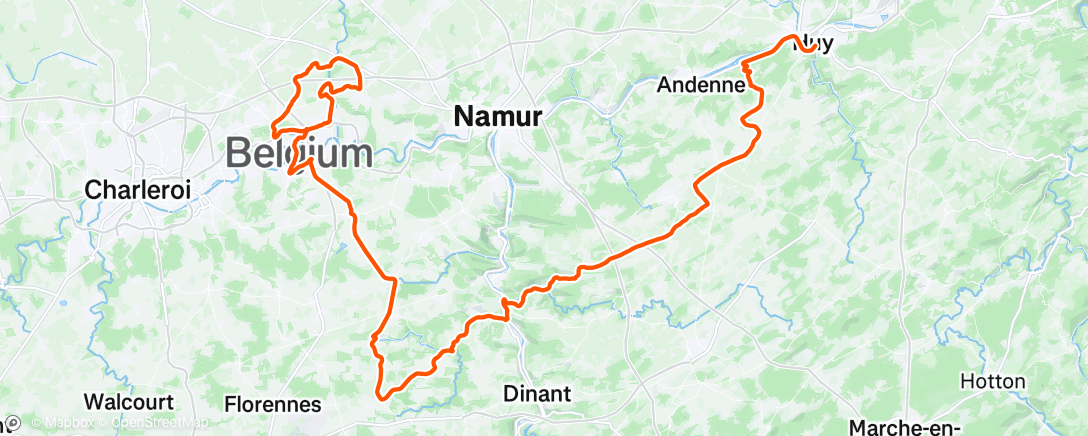 Map of the activity, Afternoon Ride