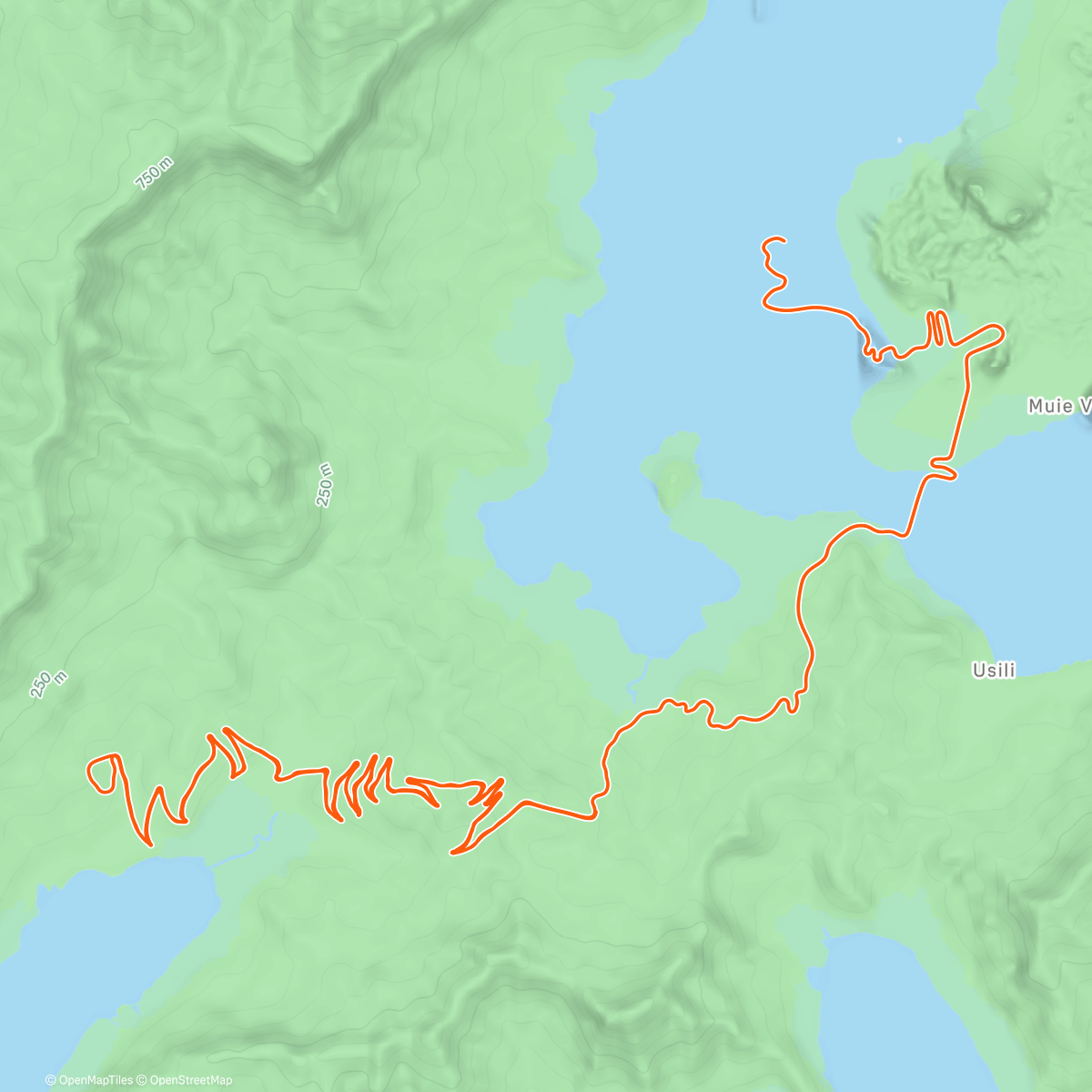Map of the activity, Zwift - Orange Unicorn on Tour of Fire and Ice in Watopia