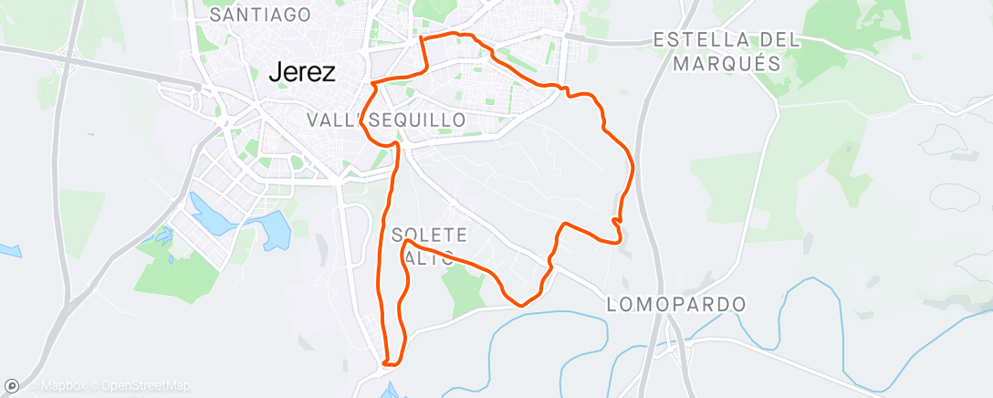 Map of the activity, La Teja, Albarizones y La Corta
