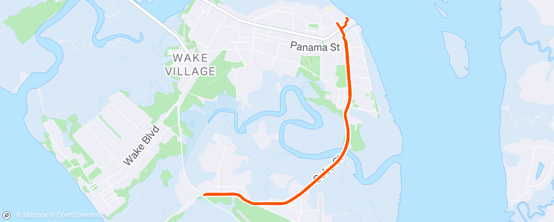 Map of the activity, Lunch Run