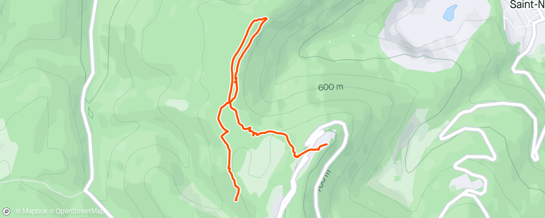 Mapa de la actividad (Morning Hike)