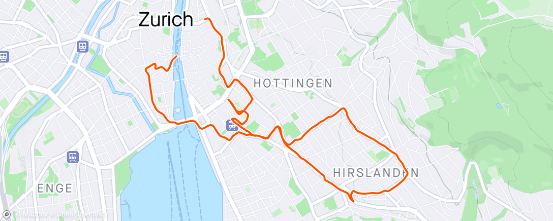 Map of the activity, Zürich