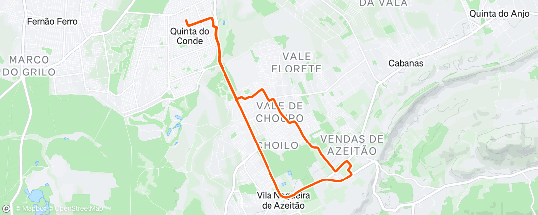 Map of the activity, Lunch Ride