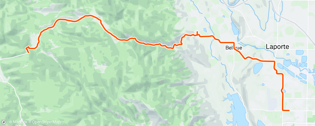 Map of the activity, Lunch Gravel Ride