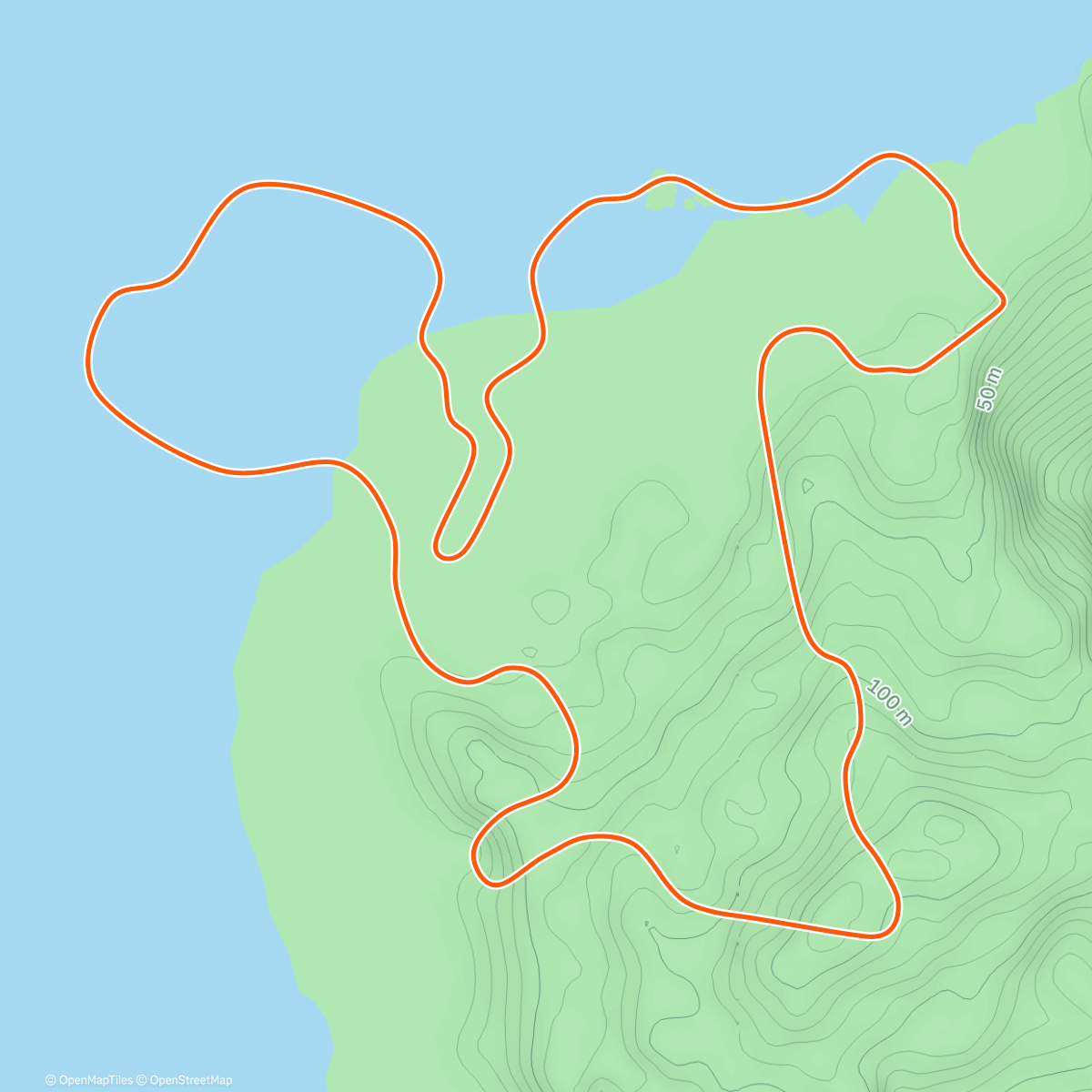 Map of the activity, Zwift - 5K Loop in Watopia