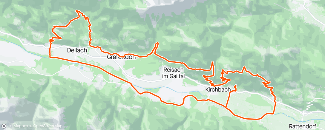 Map of the activity, Gailtalbike 🚵🏻‍♂️
