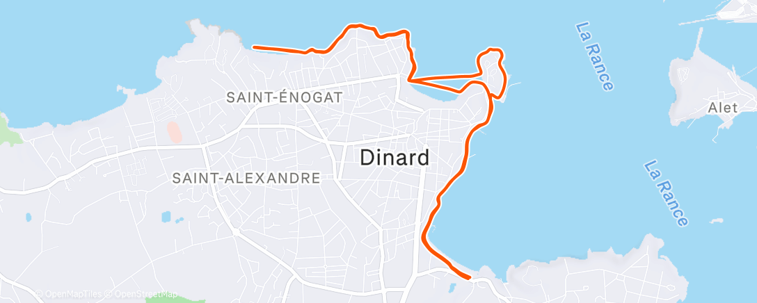 Map of the activity, 🏃‍♂️‍➡️309-2025 : footing des 3 plages avec Christel - Magnifique sortie !