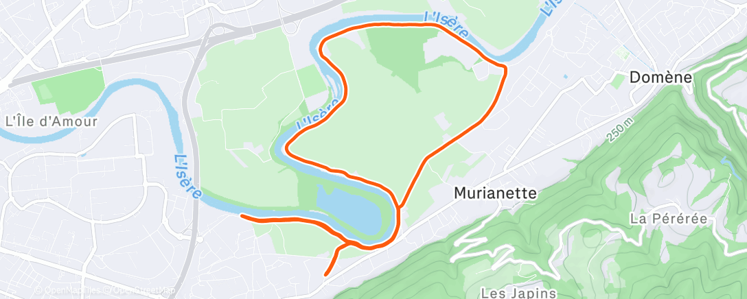 Map of the activity, Tour habituel