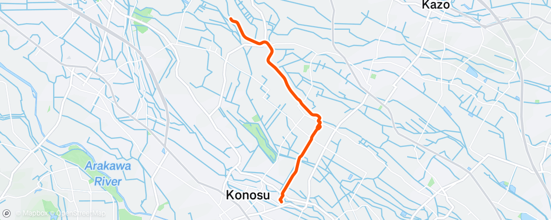 Map of the activity, 午後のライド