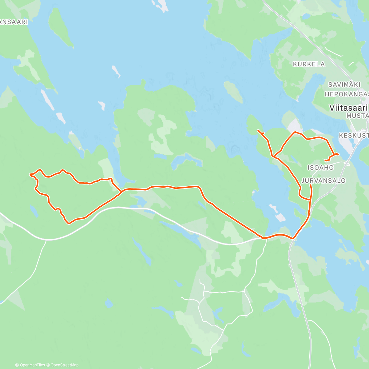 Map of the activity, Christmas Ride🎄