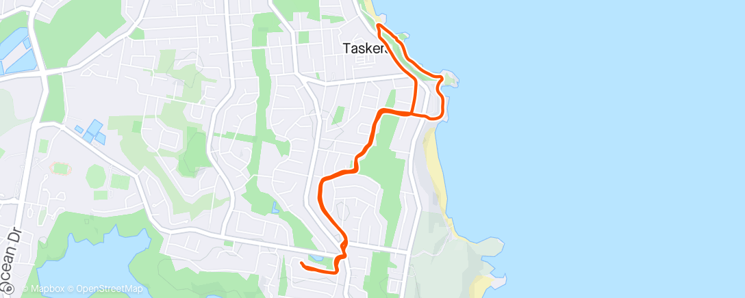 Map of the activity, Light coastal Walk