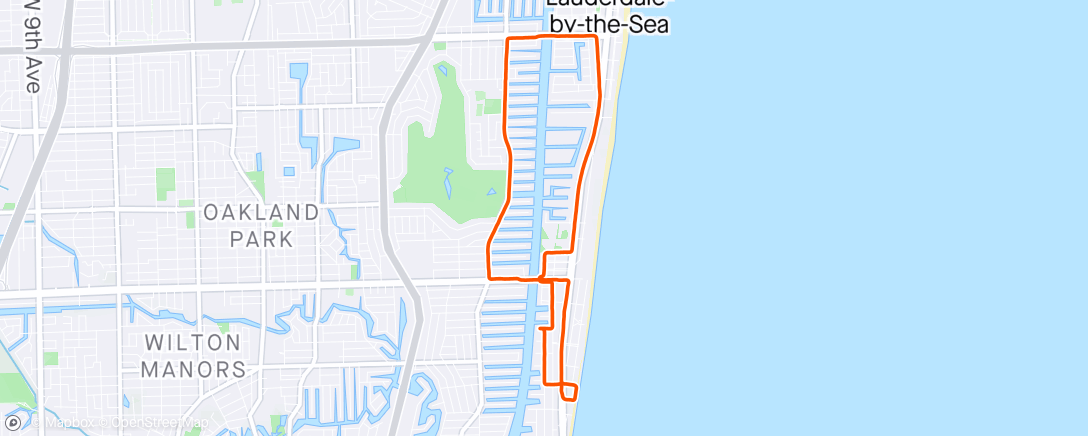 Map of the activity, Run 1 Of 2 - Costal Zoom