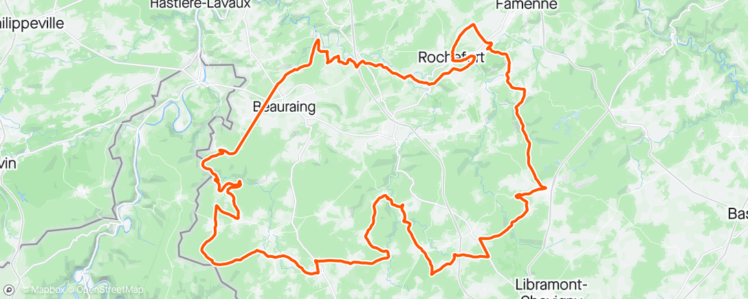 Mapa da atividade, La Magnifique  Rochefort   188 km  3231 hm 8u53