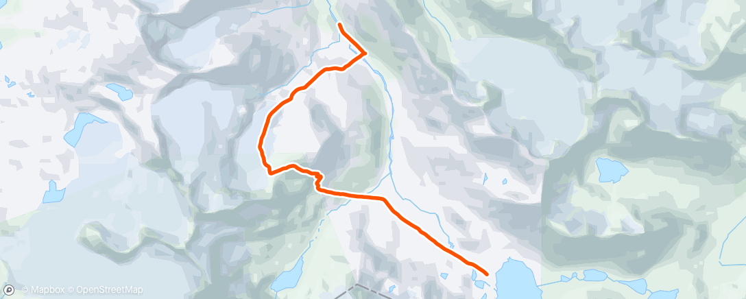 Mapa da atividade, Tåketur siste dag på Leirvassbu