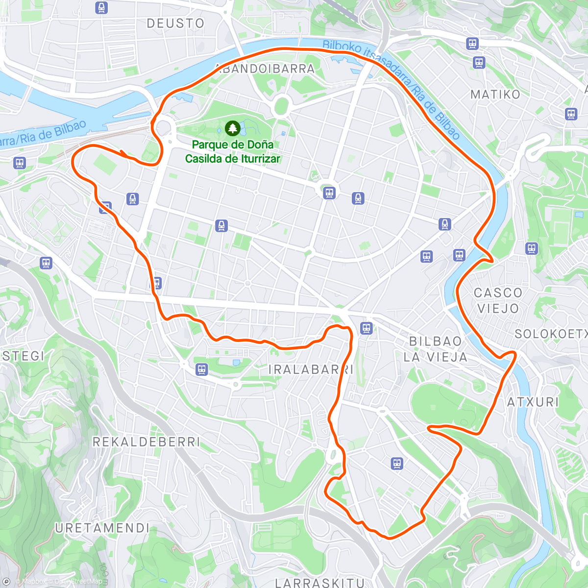 Map of the activity, Bilbao 1