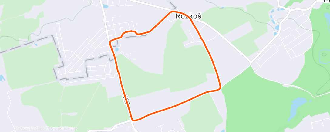 Map of the activity, Christmas Day Family Run 🎄🎁 🎅☀️