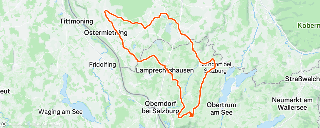 Map of the activity, Fahrt am Morgen