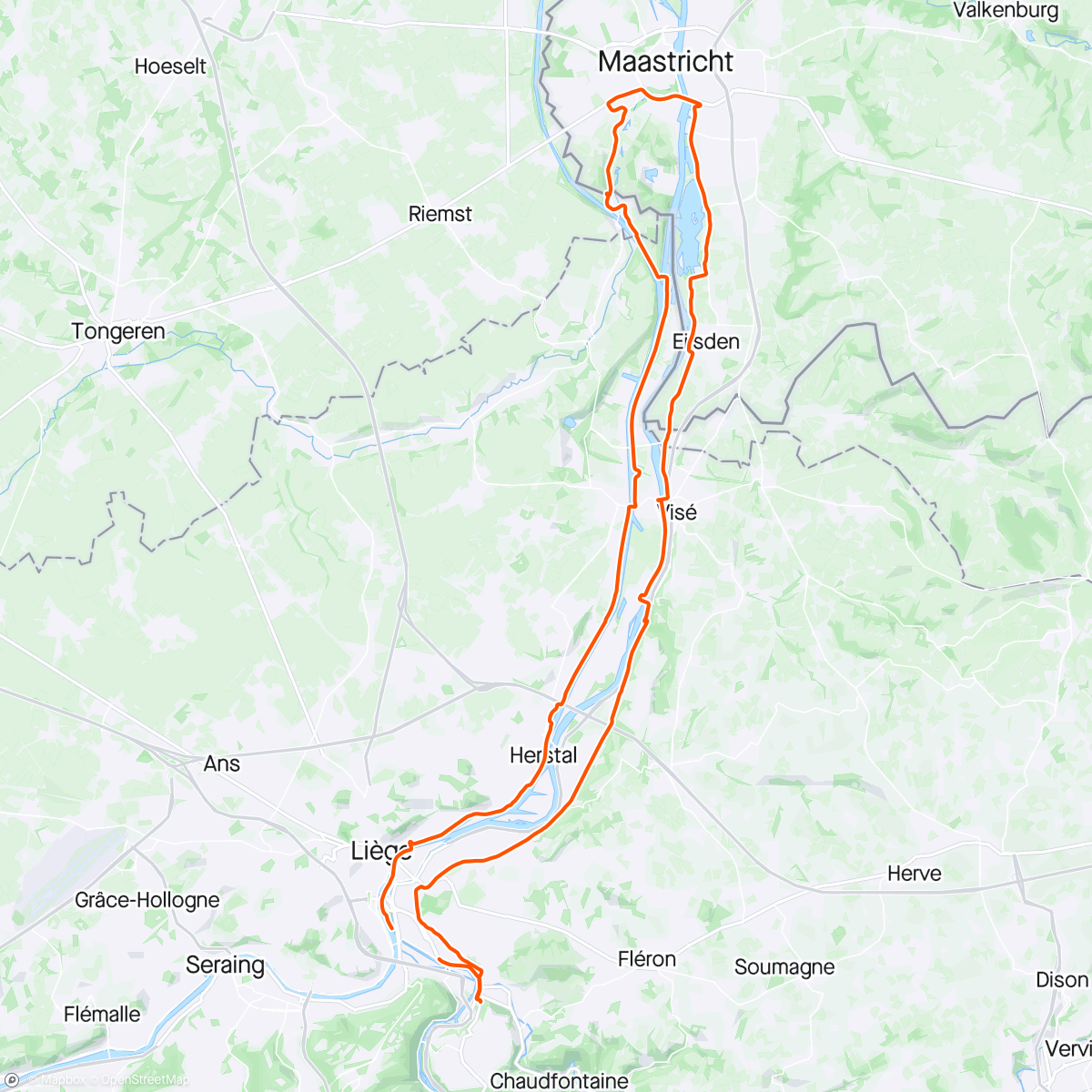 Mapa da atividade, Première sortie du nouveau bike