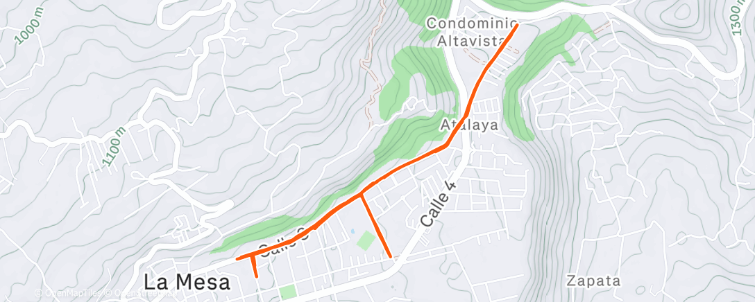 Карта физической активности (Evening Run)