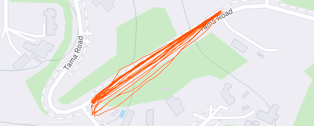 Map of the activity, Morning Trail Run