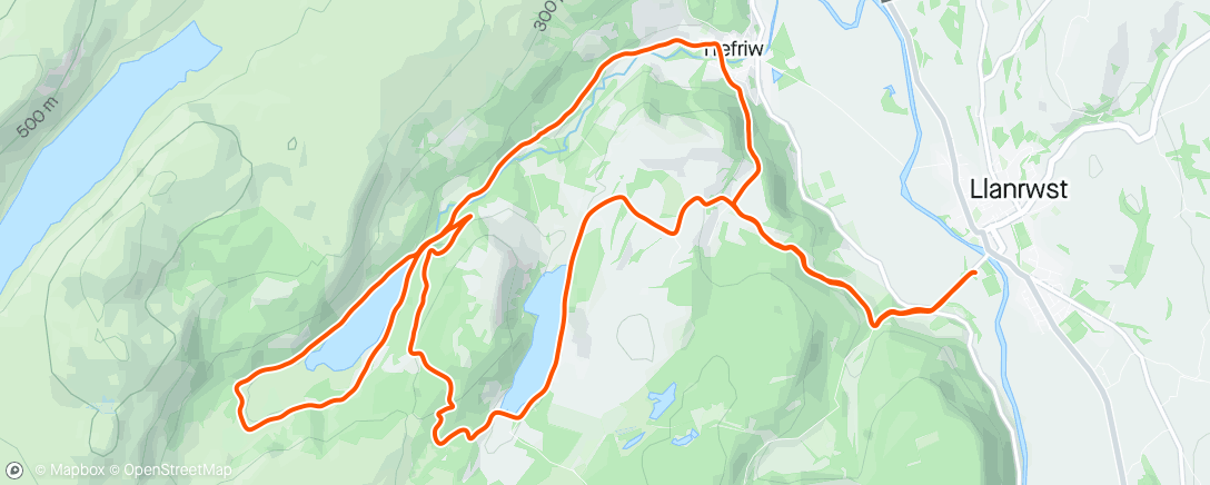 Map of the activity, Snowdonia Half Marathon 1st place 🥇