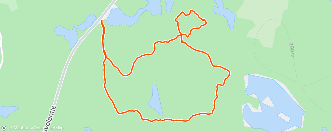 Map of the activity, Morning Hike