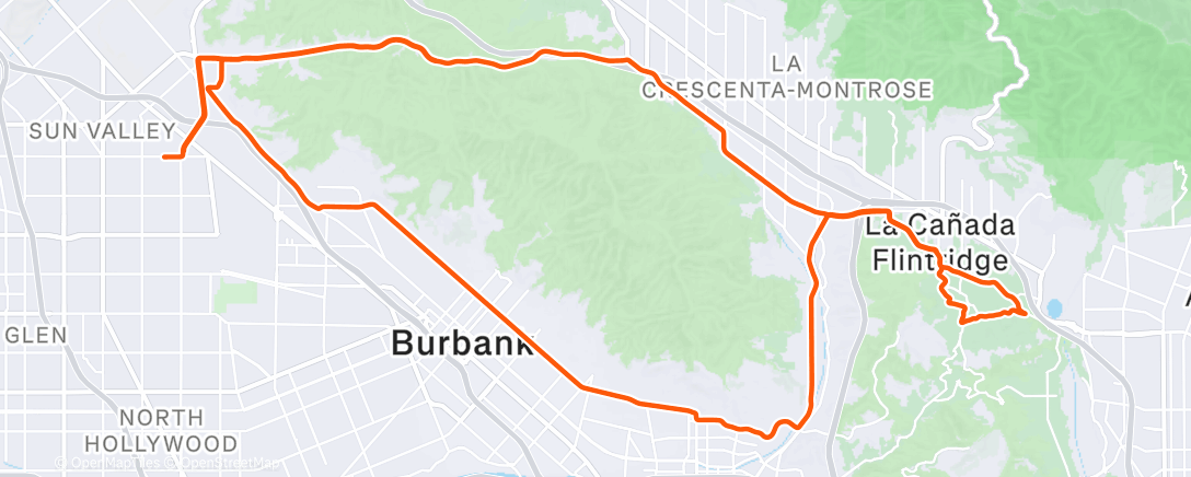 Map of the activity, Morning Ride