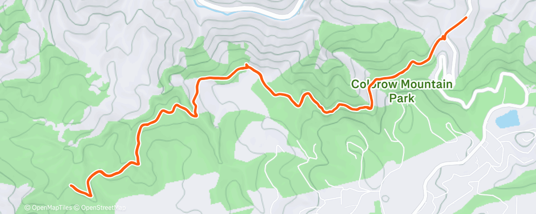 Map of the activity, Morning Hike