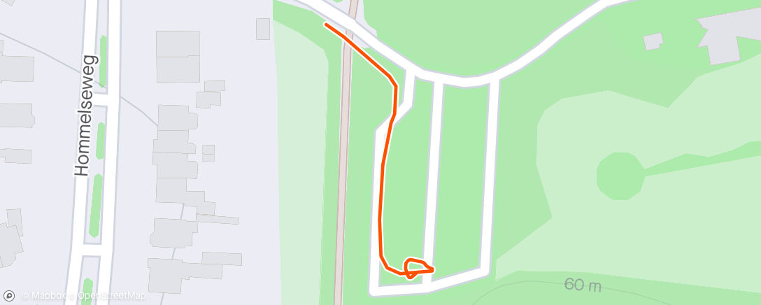 Map of the activity, Namiddagtraining