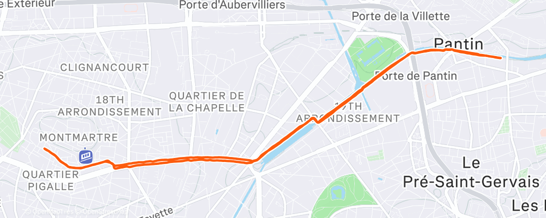 Map of the activity, De retour après 15 jours d’absence