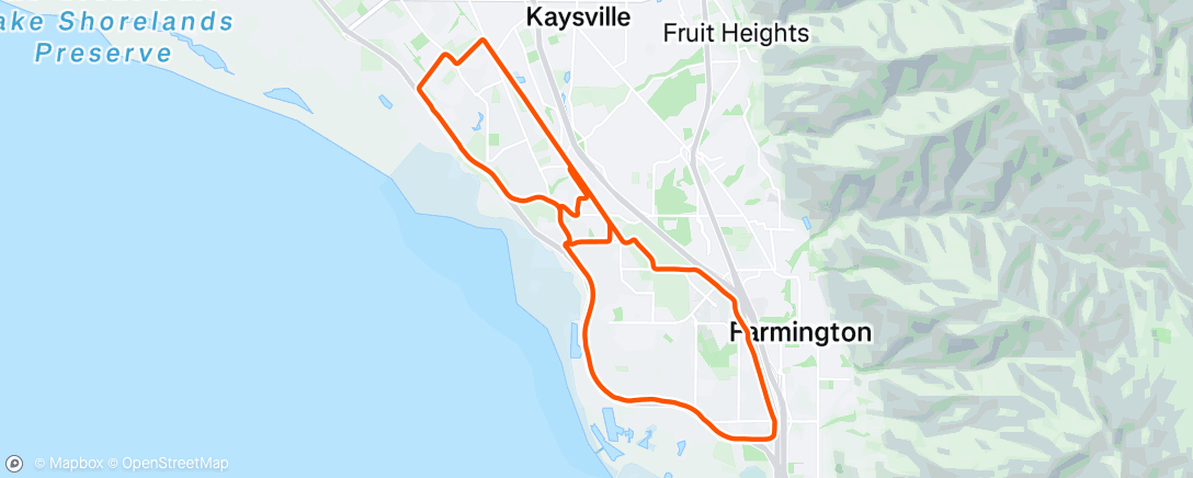 Map of the activity, Morning Run