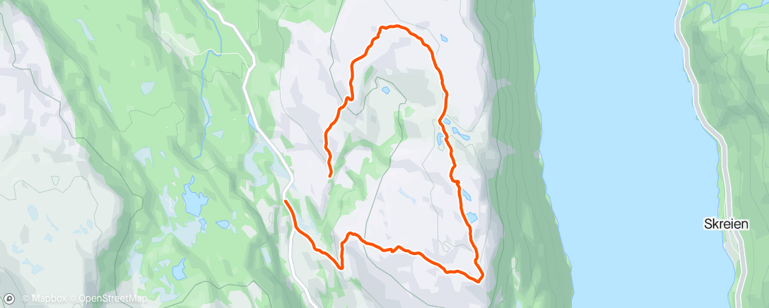 Map of the activity, Tur til Olsnessåta