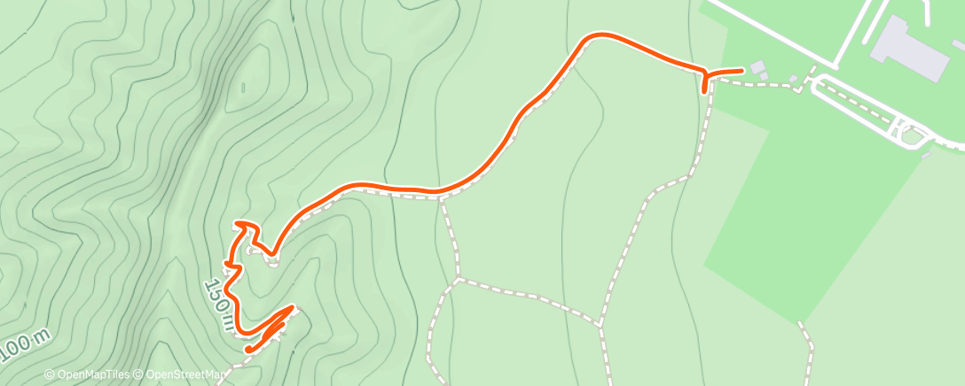 Map of the activity, Morning Hike