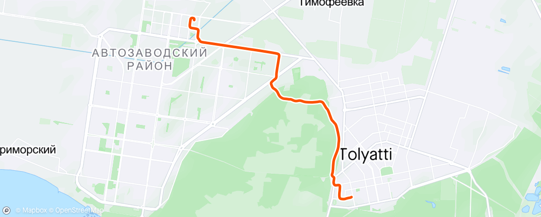 Map of the activity, Утренний велозаезд. 26