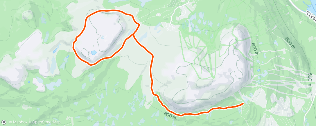 Map of the activity, Skøyting