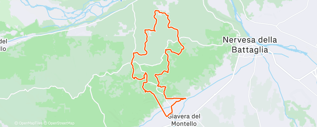 Map of the activity, Corsa mattutina