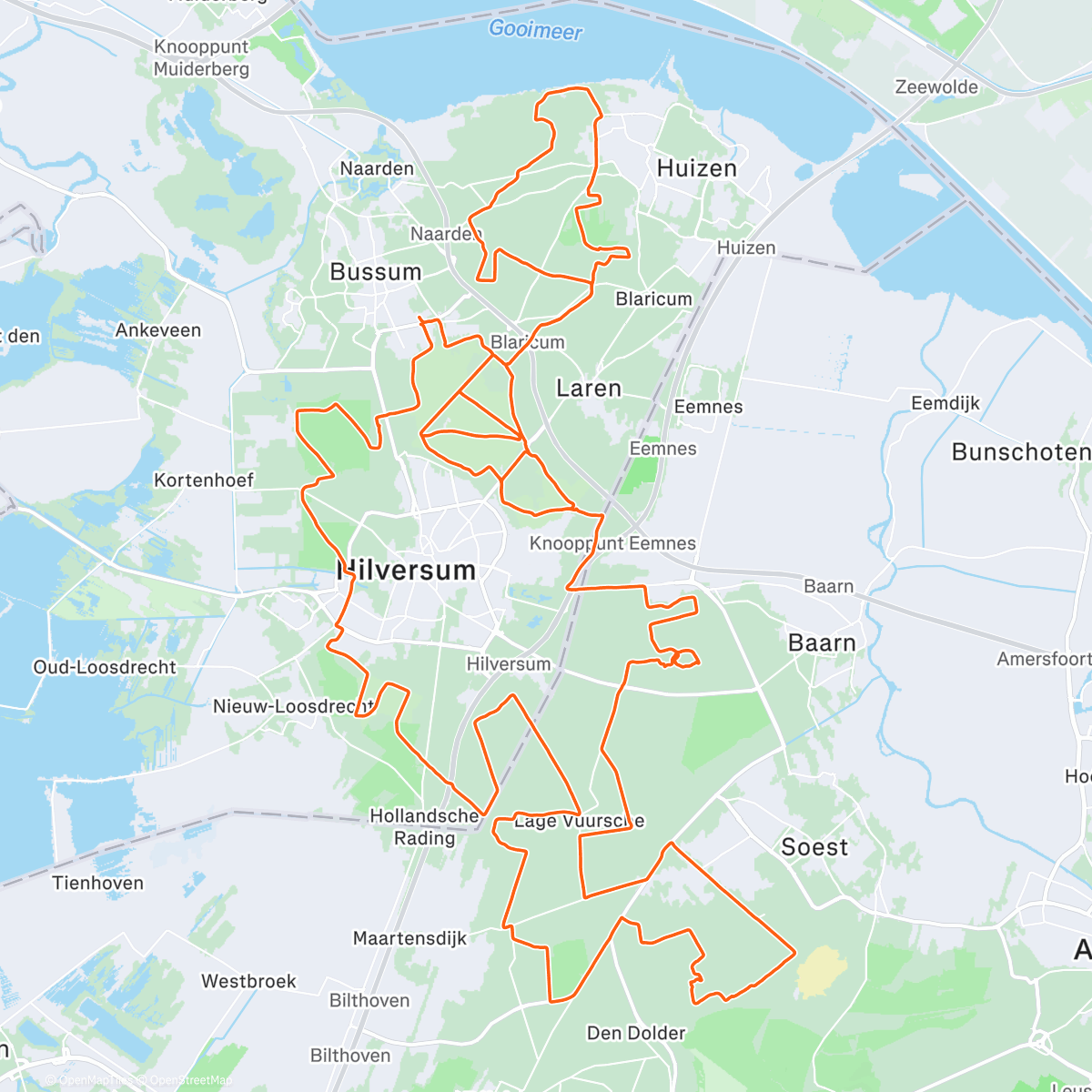 Map of the activity, Morning Ride ☀️🥶