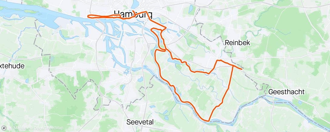 Carte de l'activité Hamburg Ironman Cycle 🏊🏼‍♀️🚴🏻‍♀️🏃🏽‍♀️🇩🇪😊