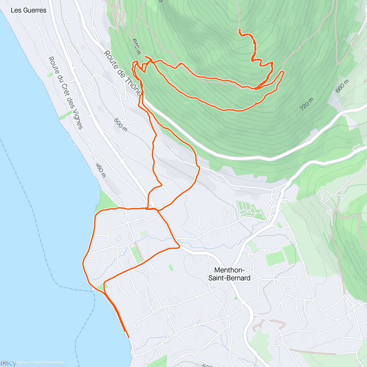Map of the activity, A bit of a disastrous mess 😅⛷️💩