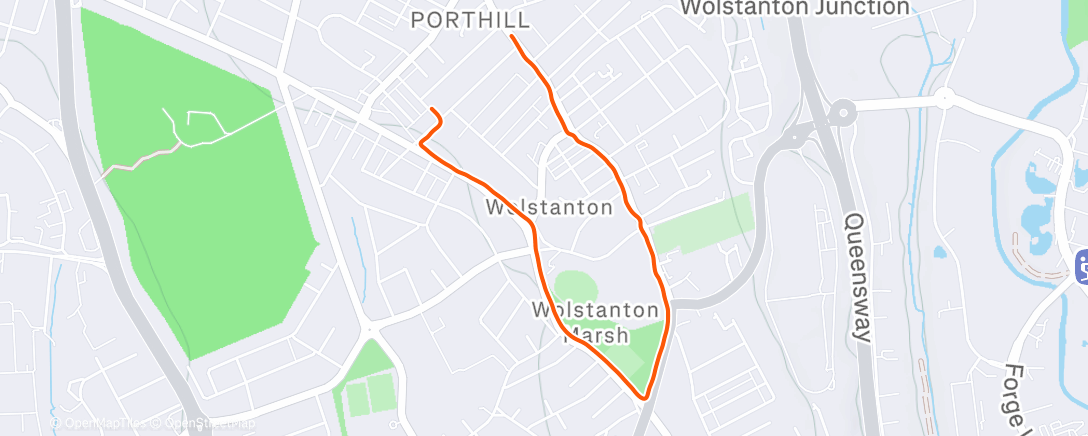 Карта физической активности (Morning Run)