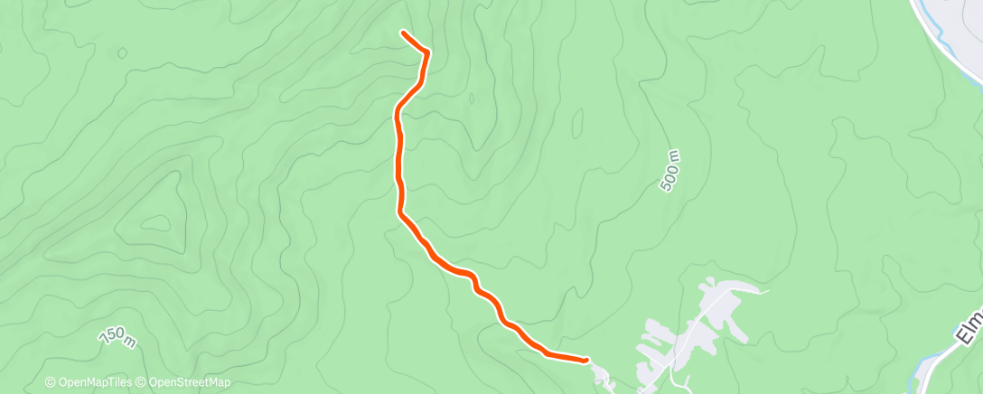 Map of the activity, Worcester snowshoe