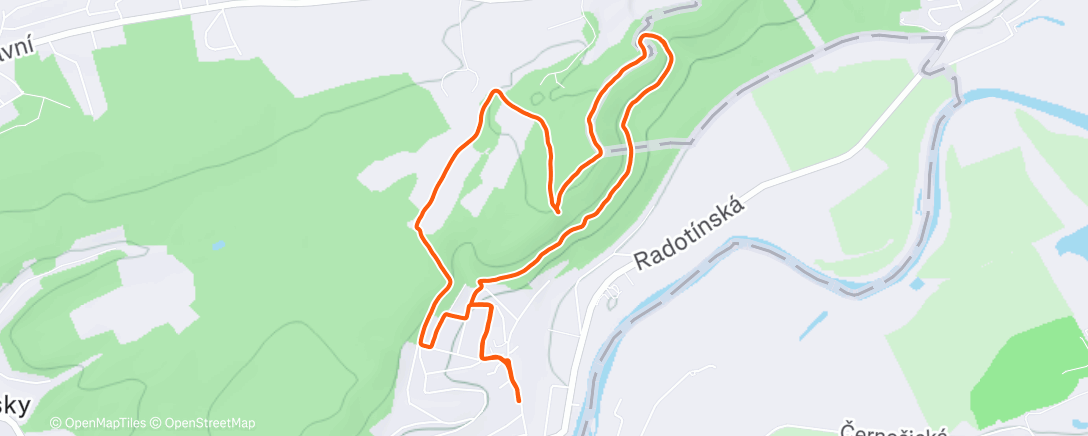 Map of the activity, Just  Run