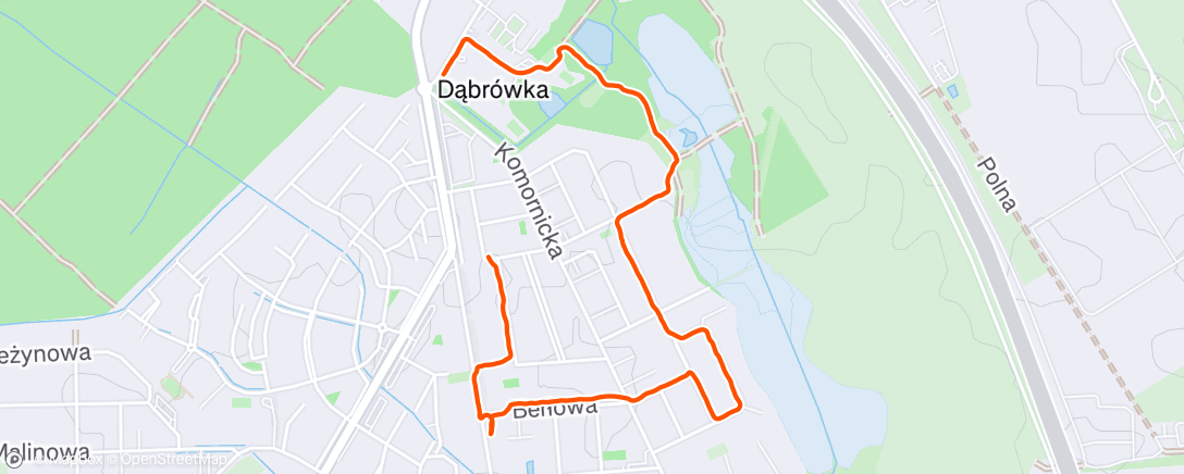 Map of the activity, Afternoon Walk