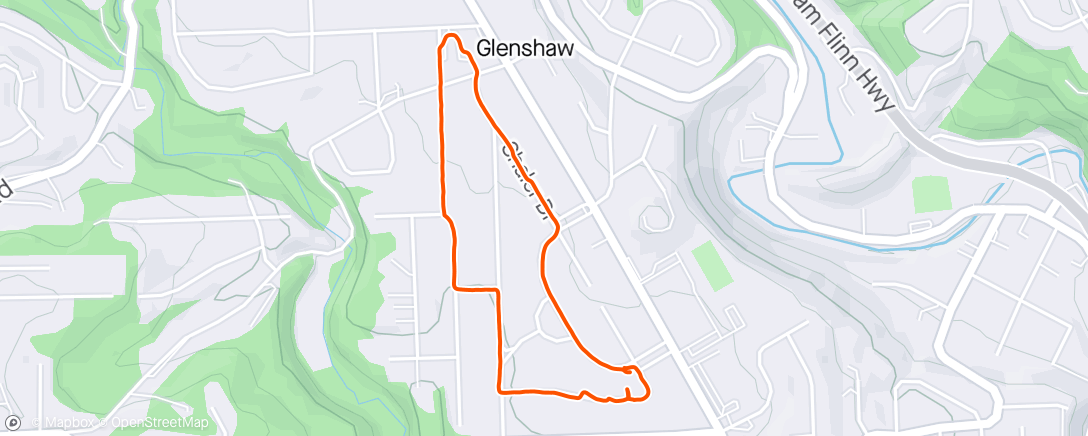 Map of the activity, Glenshaw
