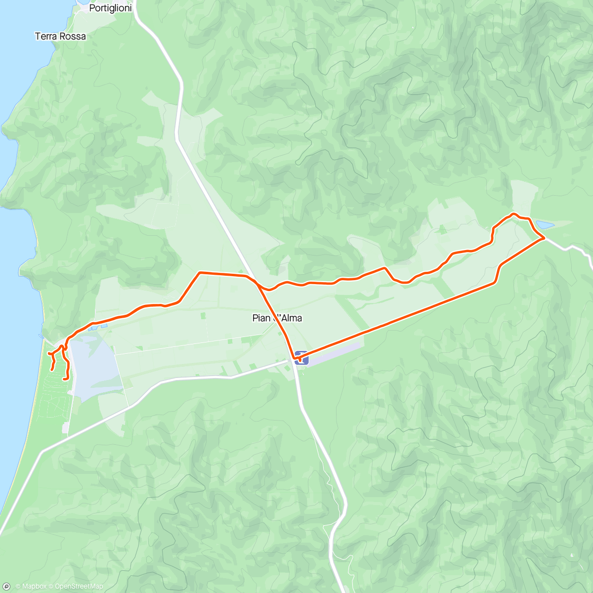 Mapa de la actividad (Mountain biking pomeridiana)