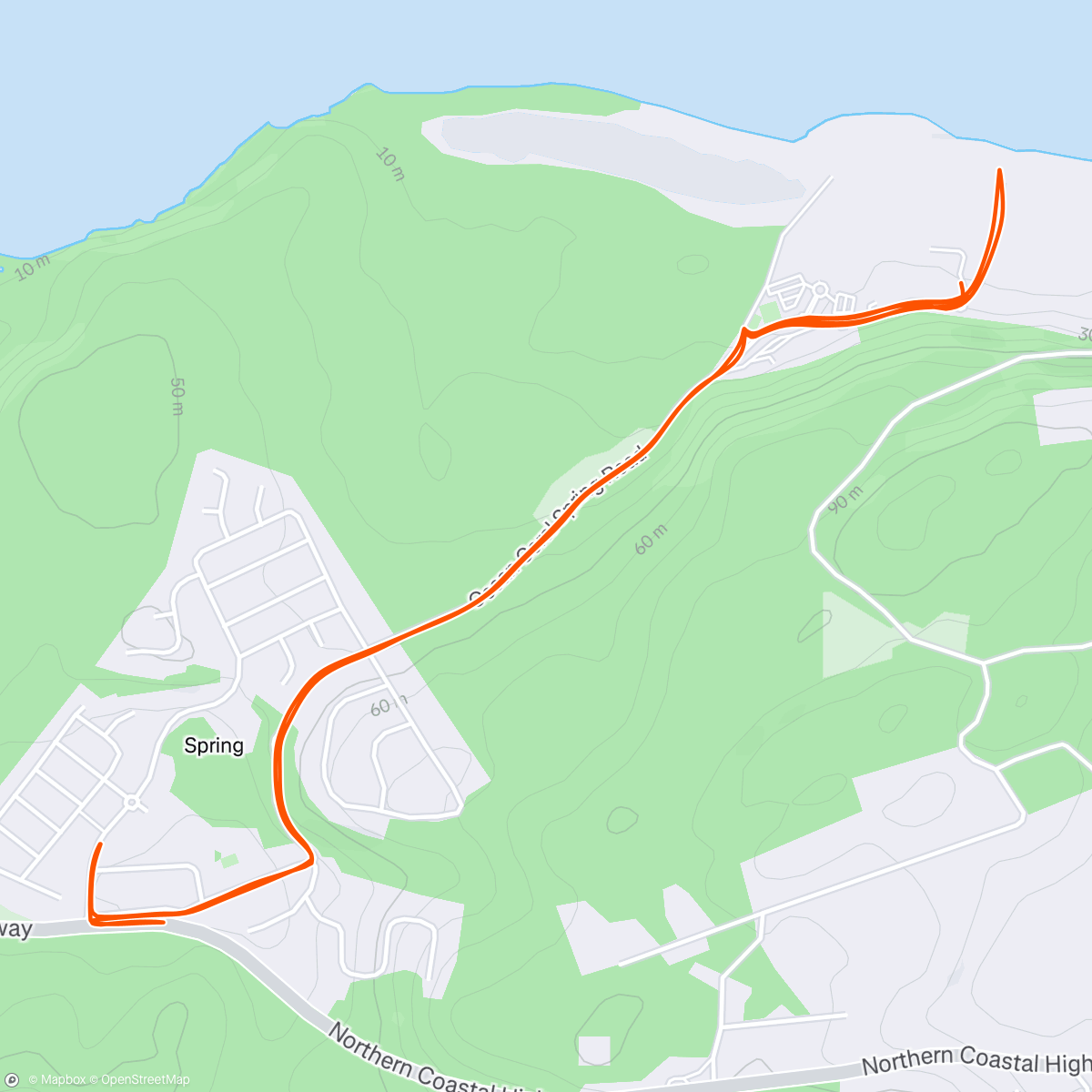 Map of the activity, Morning Run in Jamaica 😎
