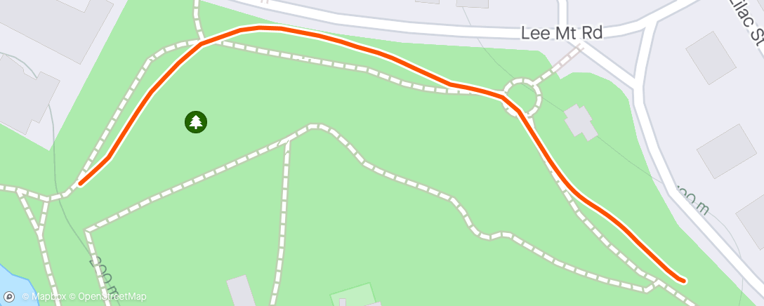 Map of the activity, Running Jane in